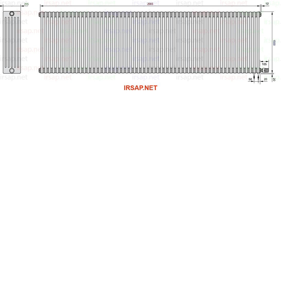 Радиатор IRSAP Tesi 61500/57 T26 CL 01